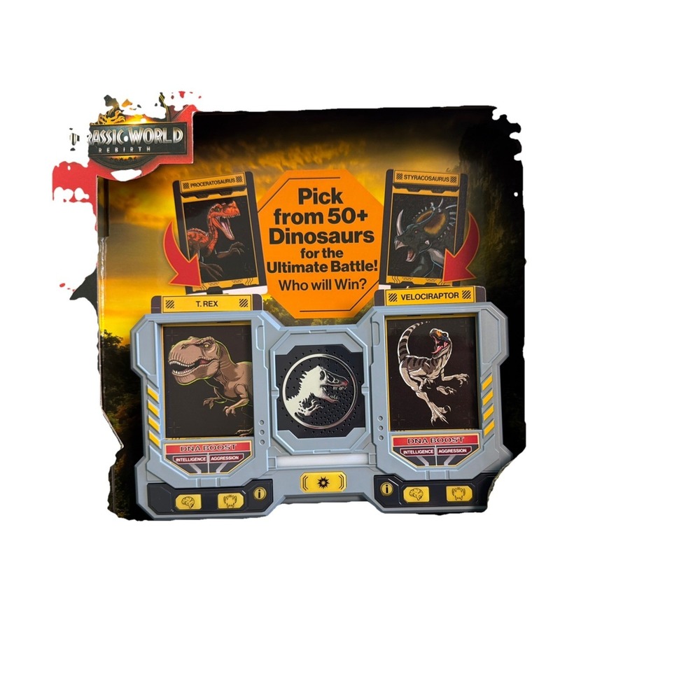 Jurassic World Rebirth Dueling Dinos Ultimate Battle Game T-Rex Velociraptor